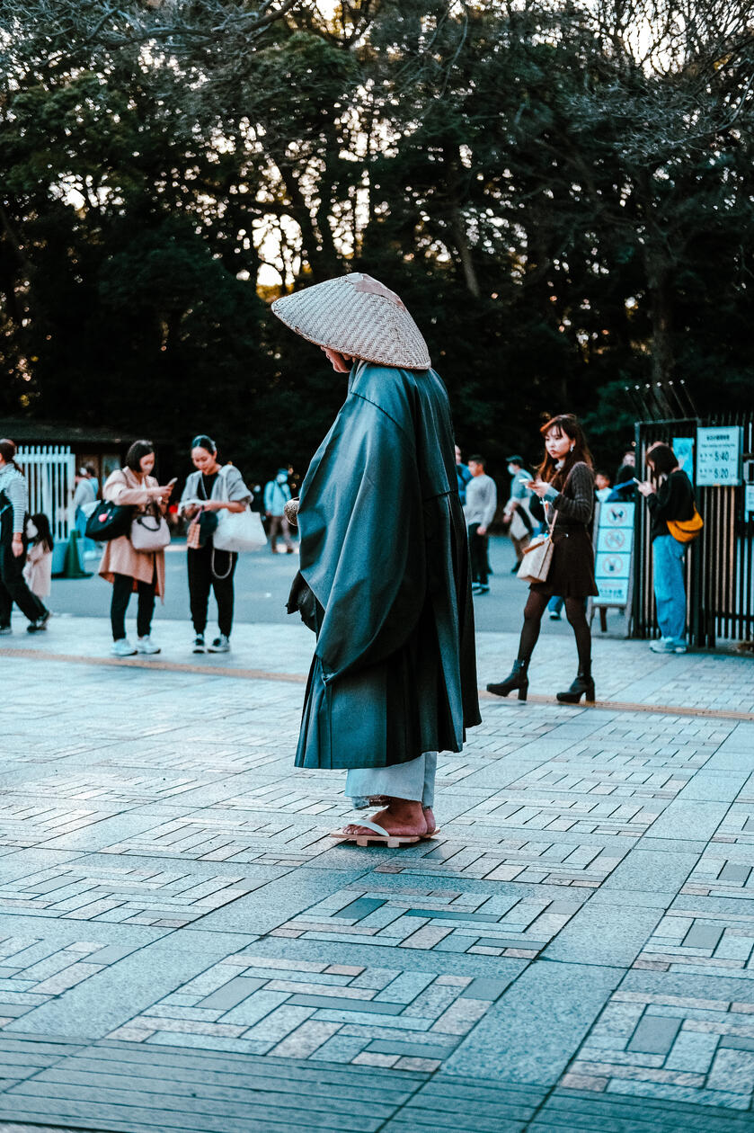 Monk in Harajuku Monk in Harajuku